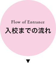 Flow of Entrance｜入校までの流れ